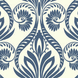 TA21002 bonaire retro damask wallpaper from the Tortuga collection by Seabrook Designs