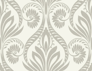 TA21008 bonaire retro damask wallpaper from the Tortuga collection by Seabrook Designs