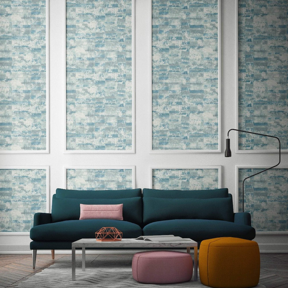 
                  
                    MW30402 Guttenberg stuccoed brick faux wallpaper decor from the Metalworks collection by Seabrook Designs
                  
                