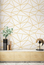 GT20905 quartz geometric wallpaper decor from the Geo collection by Seabrook Designs