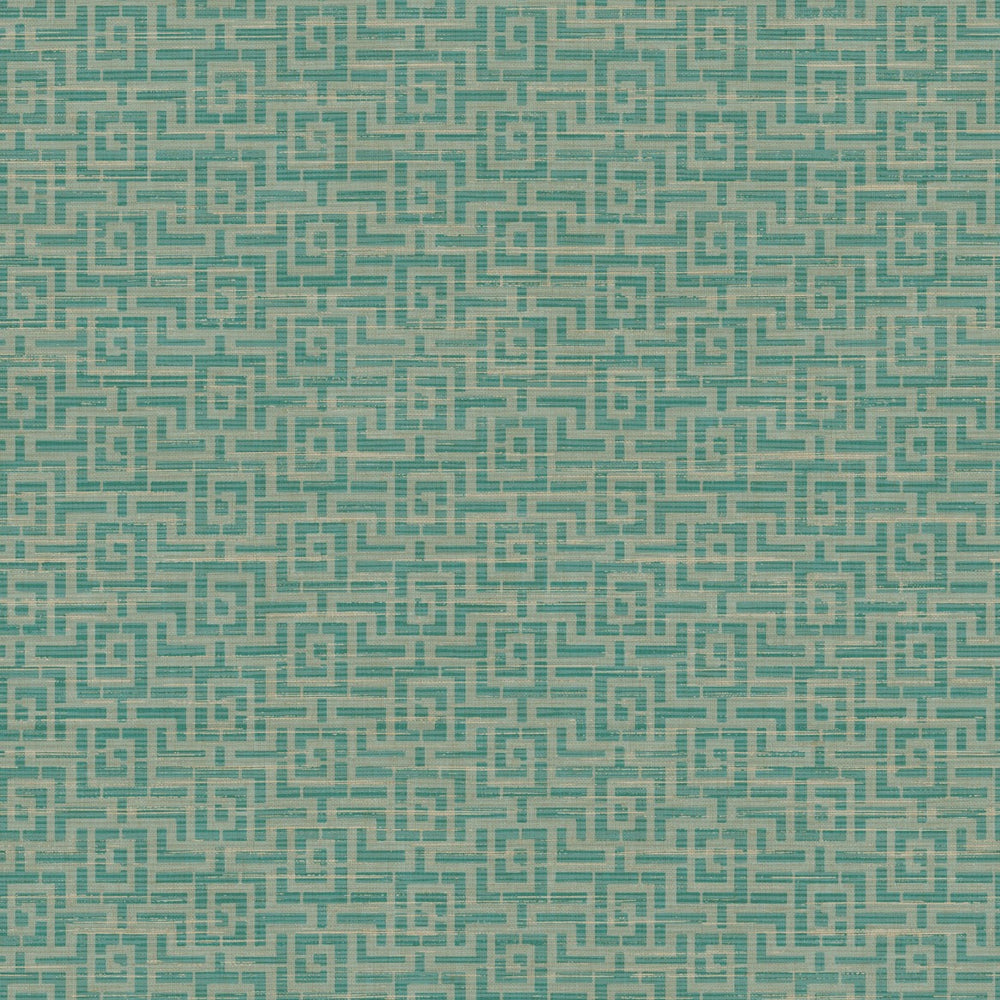 
                  
                    GT21404 topaz maze geometric wallpaper from the Geo collection by Seabrook Designs
                  
                