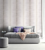GT22008 ombre stripe wallpaper bedroom from the Geo collection by Seabrook Designs