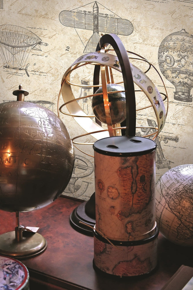 JP31508 scenic wallpaper office from the Journeys collection by Seabrook Designs