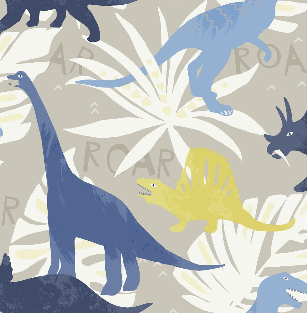 FA40002 pack party dinosaur wallpaper from the Playdate Adventure collection by Seabrook Designs