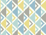 FA40212 dino peak striped wallpaper from the Playdate Adventure by Seabrook Designs