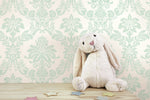 FA40904 glitter damask kids wallpaper decor from the Playdate Adventure collection by Seabrook Designs