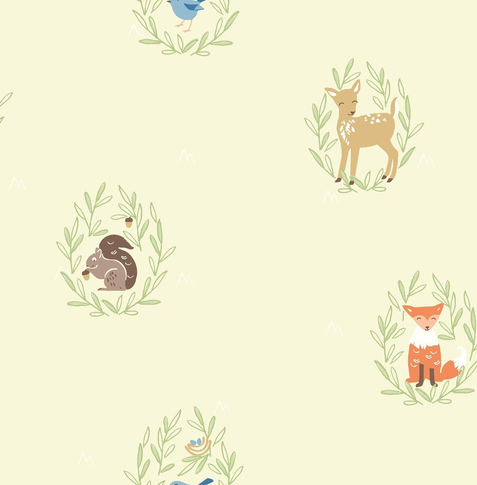 FA41107 kids animal wallpaper from the Playdate Adventure collection by Seabrook Designs