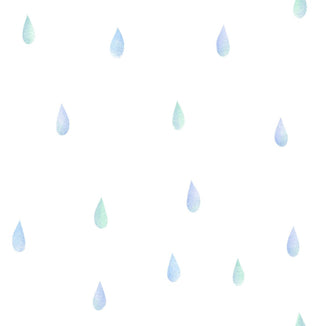 DA60004 raindrops wallpaper from the Day Dreamers collection by Seabrook Designs