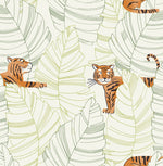 DA61204 hiding tigers animal wallpaper from the Day Dreamers collection by Seabrook Designs