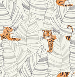 Day Dreamers Hiding Tigers Animal Unpasted Wallpaper