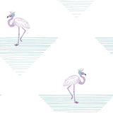 DA61709 dancing flamingos kids wallpaper from the Day Dreamers collection by Seabrook Designs