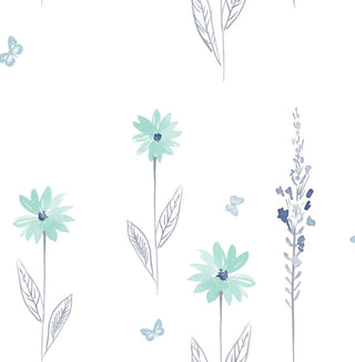 Floral wallpaper DA62604 from the Day Dreamers collection by Seabrook Designs