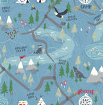 FA41902 campground nursery wallpaper from the Playdate Adventure collection by Seabrook Designs