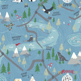 FA41902 campground nursery wallpaper from the Playdate Adventure collection by Seabrook Designs