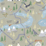 FA41906 campground nursery wallpaper from the Playdate Adventure collection by Seabrook Designs