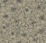 Casa Blanca 2 Jardine Graphic Floral Unpasted Wallpaper