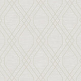 AW73708 Eldon diamond lattice geometric wallpaper from the Casa Blanca 2 collection by Collins & Company