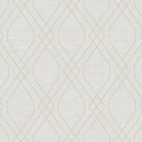 AW73708 Eldon diamond lattice geometric wallpaper from the Casa Blanca 2 collection by Collins & Company
