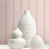 MB30411 vases coastline striped wallpaper from the Beach House collection by Seabrook Designs