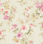 RG61405 floral trail wallpaper from the Garden Rose collection by Seabrook Designs