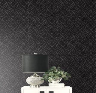 AI41500 confucius scallop wallpaper decor from the Koi collection by Seabrook Designs