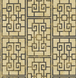 AI40200 Dynasty lattice geometric wallpaper from the Koi collection by Seabrook Designs
