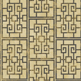 AI40200 Dynasty lattice geometric wallpaper from the Koi collection by Seabrook Designs