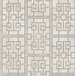 AI40208 Dynasty lattice geometric wallpaper from the Koi collection by Seabrook Designs