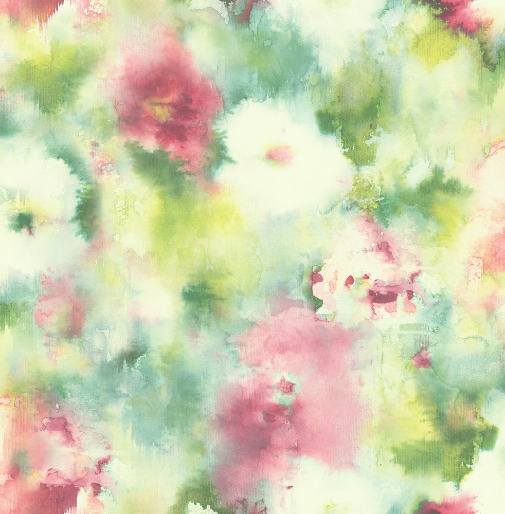 L'Atelier de Paris Watercolor Floral Unpasted Wallpaper