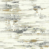 AH41105 gold abstract brushstroke wallpaper from the L'Atelier de Paris collection by Seabrook Designs