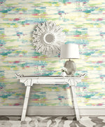 AH41101 multicolored abstract brushstroke wallpaper decor from the L'Atelier de Paris collection by Seabrook Designs