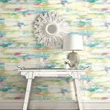 AH41101 multicolored abstract brushstroke wallpaper decor from the L'Atelier de Paris collection by Seabrook Designs