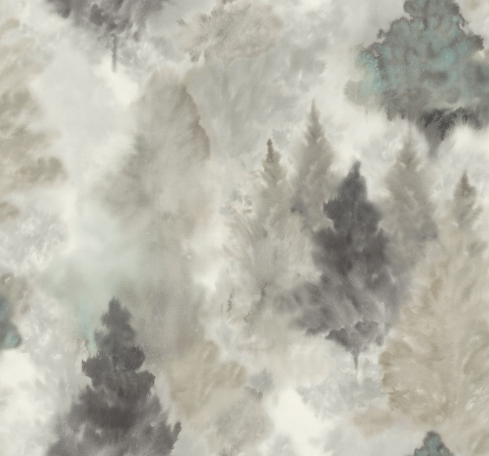 AH41200 soft landscape tree wallpaper from the L'Atelier de Paris collection by Seabrook Designs