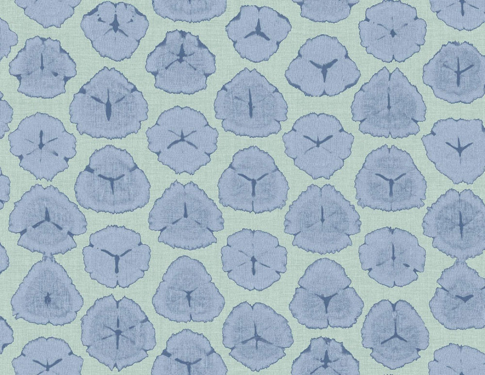 AH41302 shibori blossoms botanical wallpaper from the L'Atelier de Paris collection by Seabrook Designs