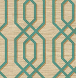 GT21204 Topaz trellis geometric wallpaper from the Geo collection by Seabrook Designs