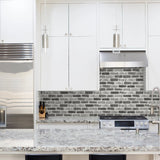 Gray Washed Brick Peel and Stick Removable Wallpaper
