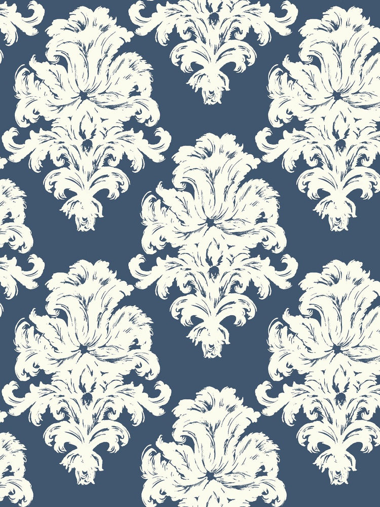 TA20102 montserrat damask wallpaper from the Tortuga collection by Seabrook Designs
