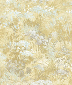 FI70705 gold brushstroke garden botanical wallpaper from the French Impressionist collection by Seabrook Designs
