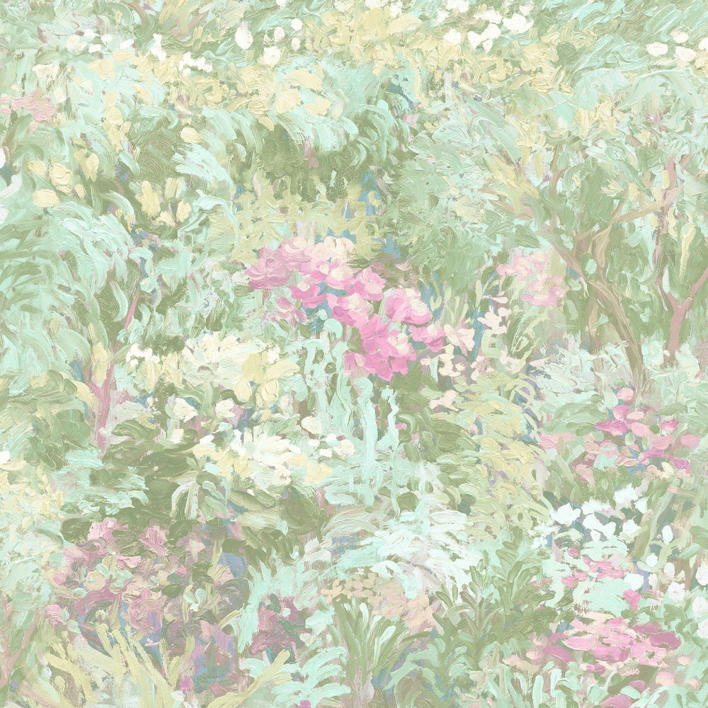
                  
                    FI70702 green brushstroke garden botanical wallpaper from the French Impressionist collection by Seabrook Designs
                  
                