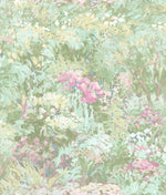 FI70702 green brushstroke garden botanical wallpaper from the French Impressionist collection by Seabrook Designs