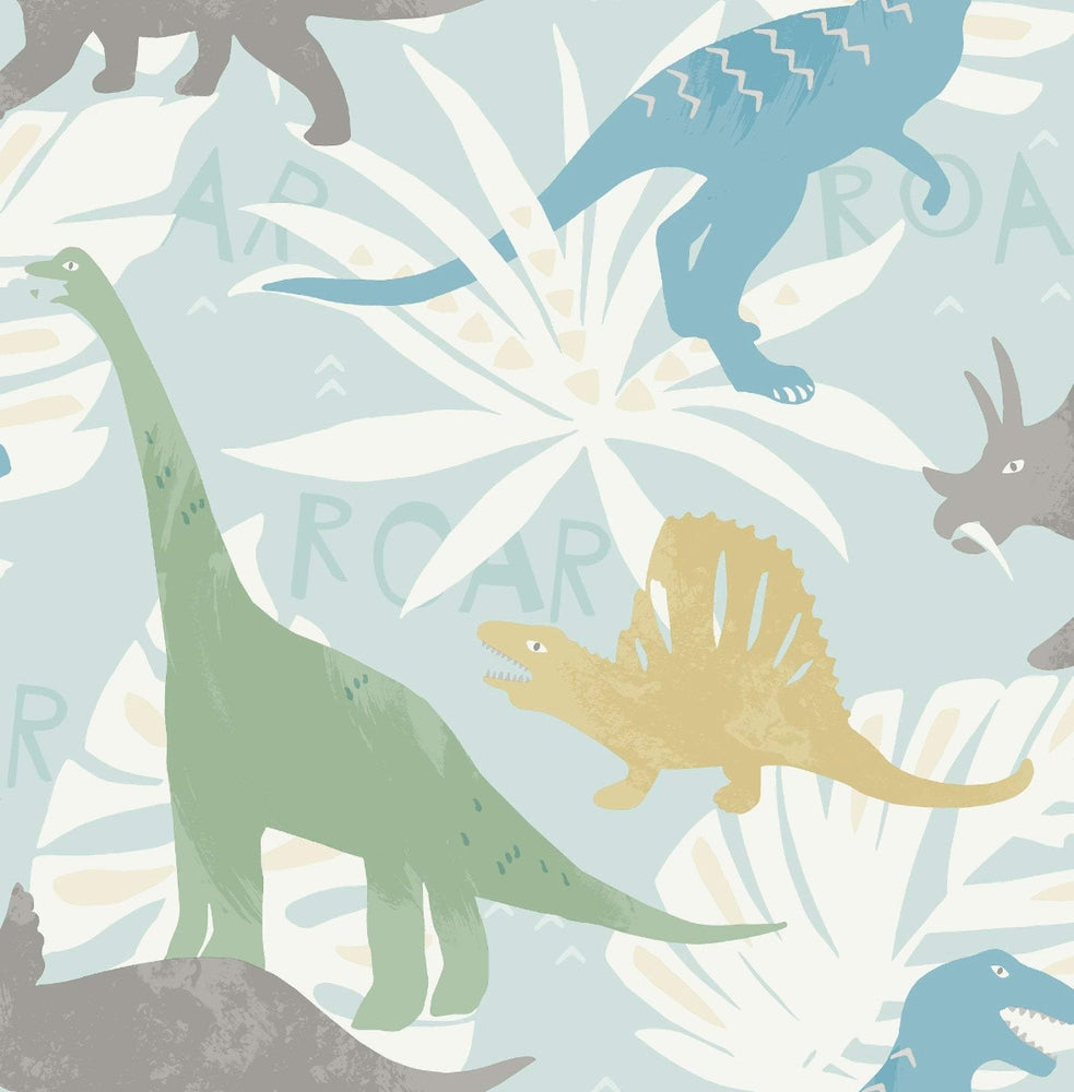 FA40012 pack party dinosaur wallpaper from the Playdate Adventure collection by Seabrook Designs