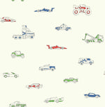Seabrook Designs Playdate Adventure Traffic Jam Kids Wallpaper