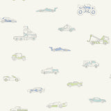 FA40302 traffic jam kids wallpaper from the Playdate Adventure collection by Seabrook Designs