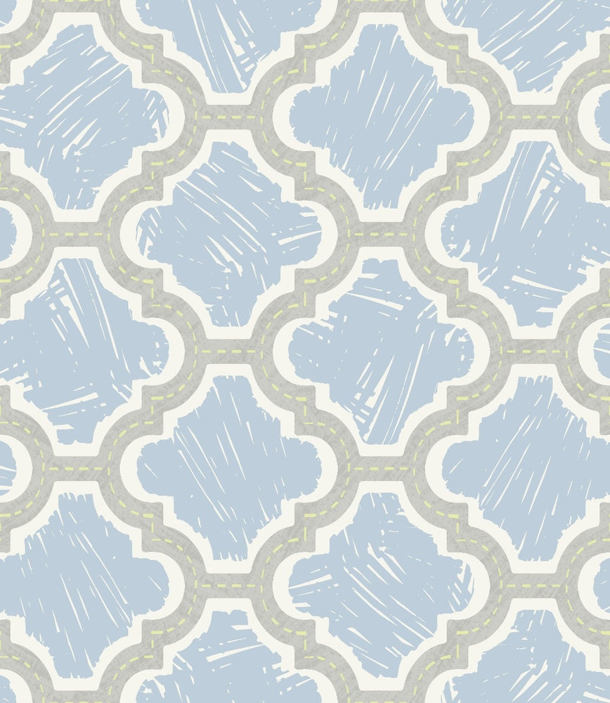 FA40402 racetrack ogee kids wallpaper from the Playdate Adventure collection by Seabrook Designs