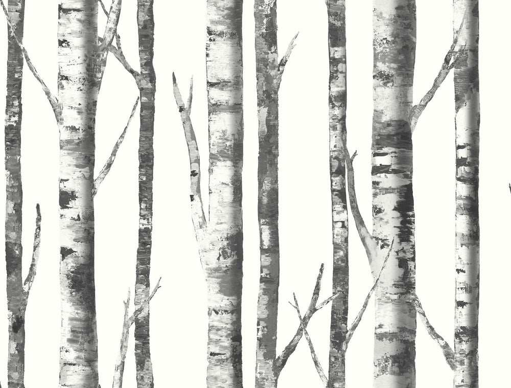 Auriol Rustic Birch Tree Botanical Unpasted Wallpaper