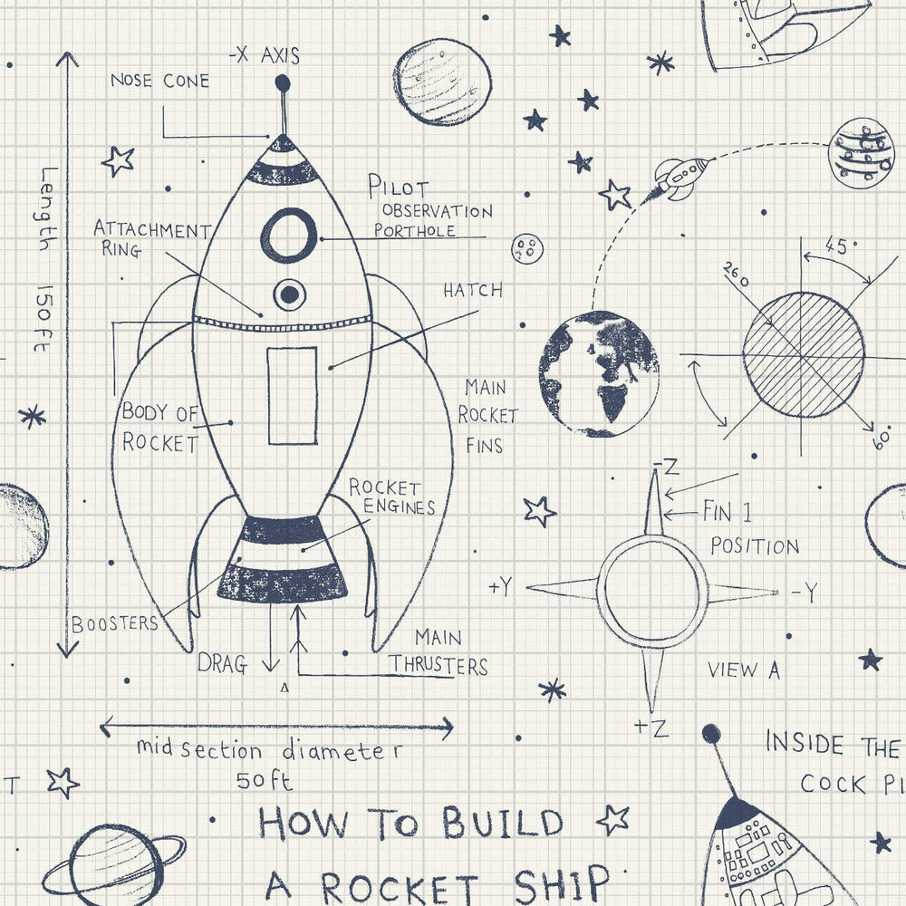 
                  
                    DA60700 rocket ship kids wallpaper from the Day Dreamers collection by Seabrook Designs
                  
                