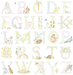 DA62001 alphabet nursery wallpaper from the Day Dreamers collection by Seabrook Designs