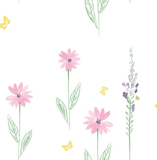 Floral wallpaper DA62601 from the Day Dreamers collection by Seabrook Designs