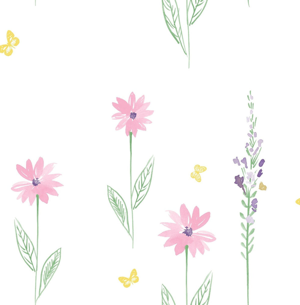 Day Dreamers Daisy Field Floral Unpasted Wallpaper
