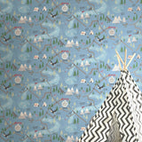 FA41902 campground nursery wallpaper bedroom from the Playdate Adventure collection by Seabrook Designs